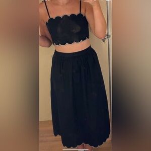 Wayf two piece scalloped edge set